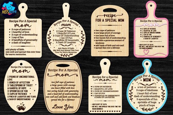 Recipe For Special Mom Laser 94395403 Creativo Digital